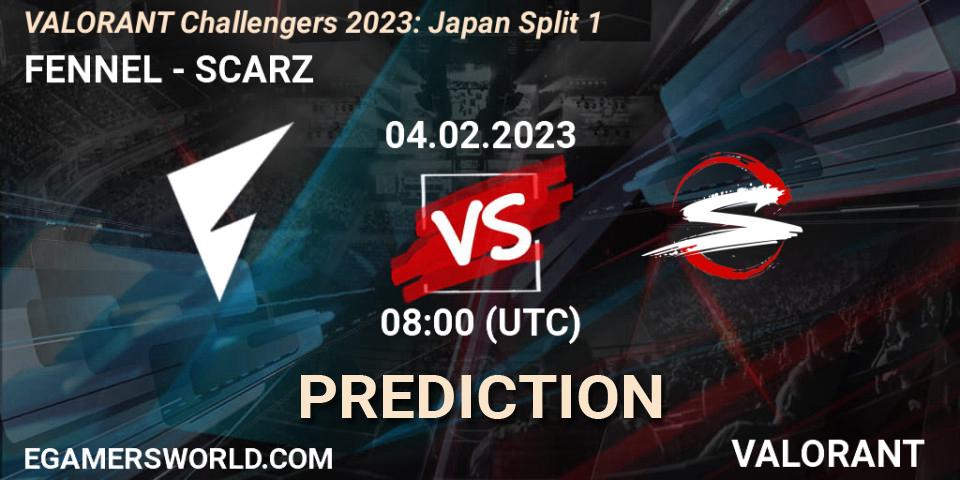 FENNEL - SCARZ: Maç tahminleri. 04.02.23, VALORANT, VALORANT Challengers 2023: Japan Split 1