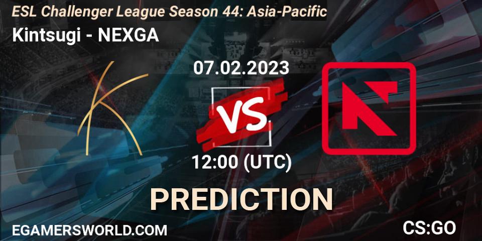 Kintsugi - NEXGA: Maç tahminleri. 10.02.23, CS2 (CS:GO), ESL Challenger League Season 44: Asia-Pacific