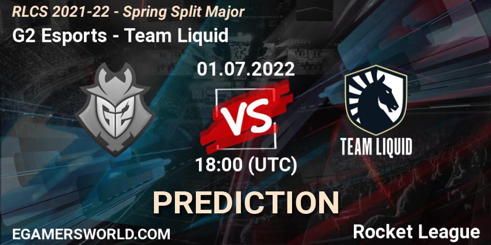 G2 Esports - Team Liquid: Maç tahminleri. 01.07.22, Rocket League, RLCS 2021-22 - Spring Split Major