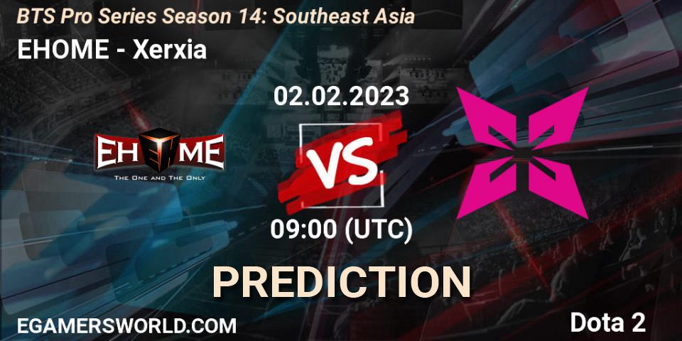 EHOME - Xerxia: Maç tahminleri. 02.02.23, Dota 2, BTS Pro Series Season 14: Southeast Asia