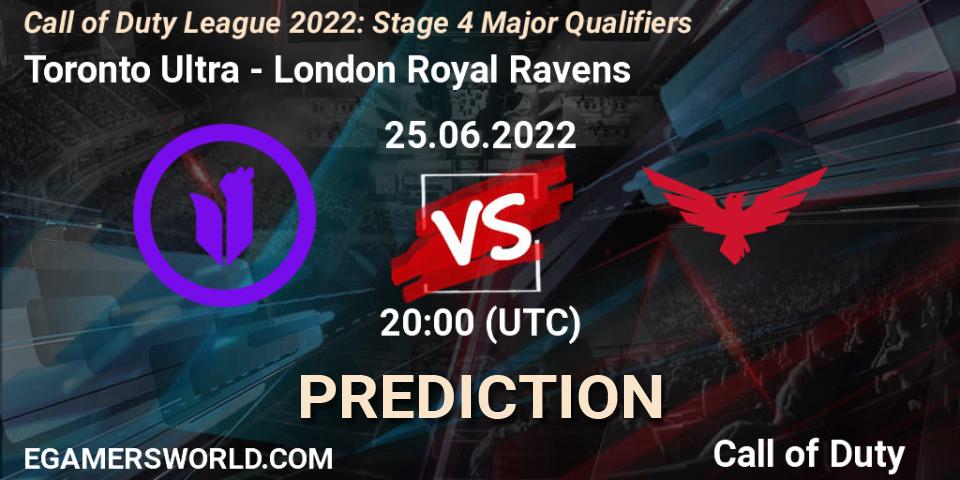 Toronto Ultra - London Royal Ravens: Maç tahminleri. 25.06.22, Call of Duty, Call of Duty League 2022: Stage 4