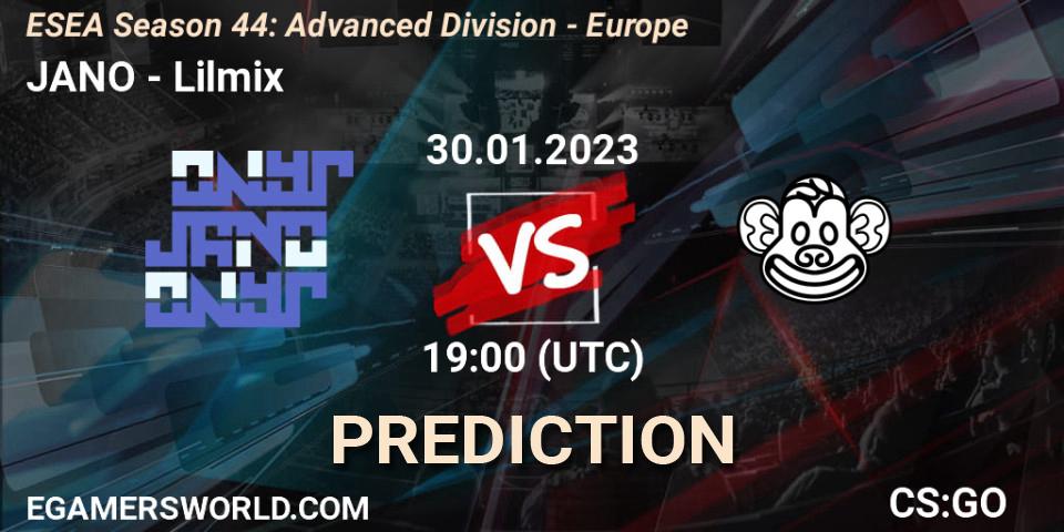 JANO - Lilmix: Maç tahminleri. 02.02.23, CS2 (CS:GO), ESEA Season 44: Advanced Division - Europe