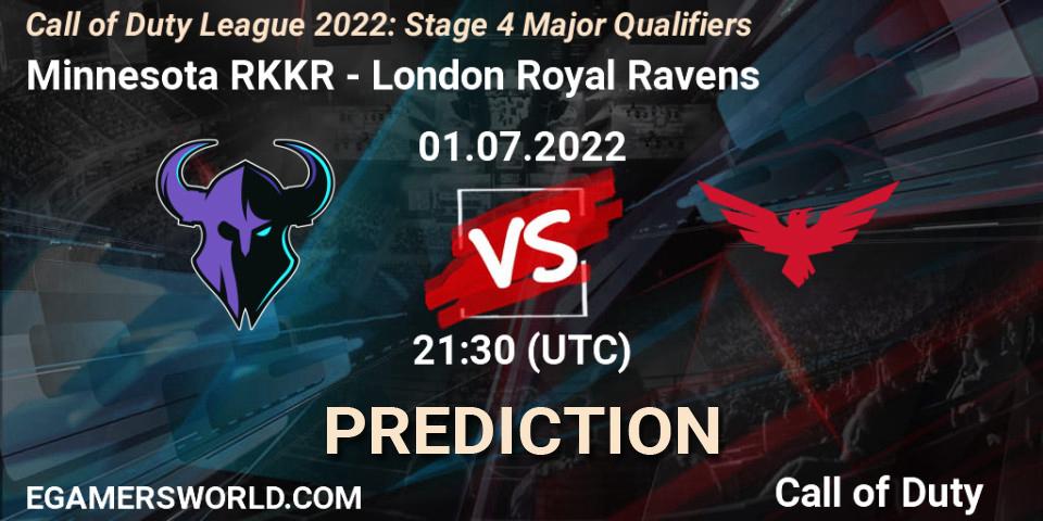 Minnesota RØKKR - London Royal Ravens: Maç tahminleri. 01.07.22, Call of Duty, Call of Duty League 2022: Stage 4