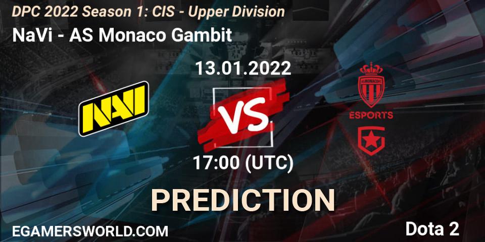 NaVi - AS Monaco Gambit: Maç tahminleri. 13.01.22, Dota 2, DPC 2022 Season 1: CIS - Upper Division