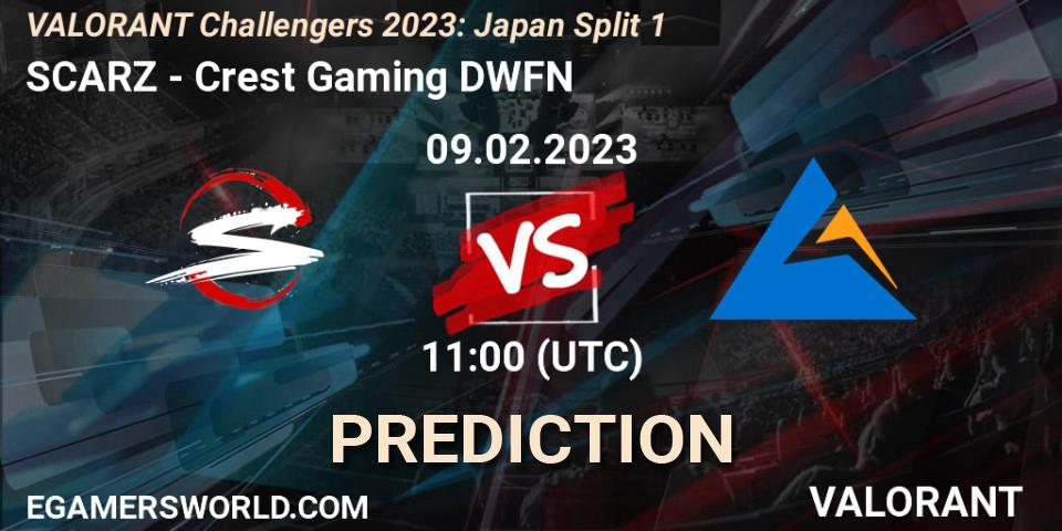 SCARZ - Crest Gaming DWFN: Maç tahminleri. 09.02.23, VALORANT, VALORANT Challengers 2023: Japan Split 1