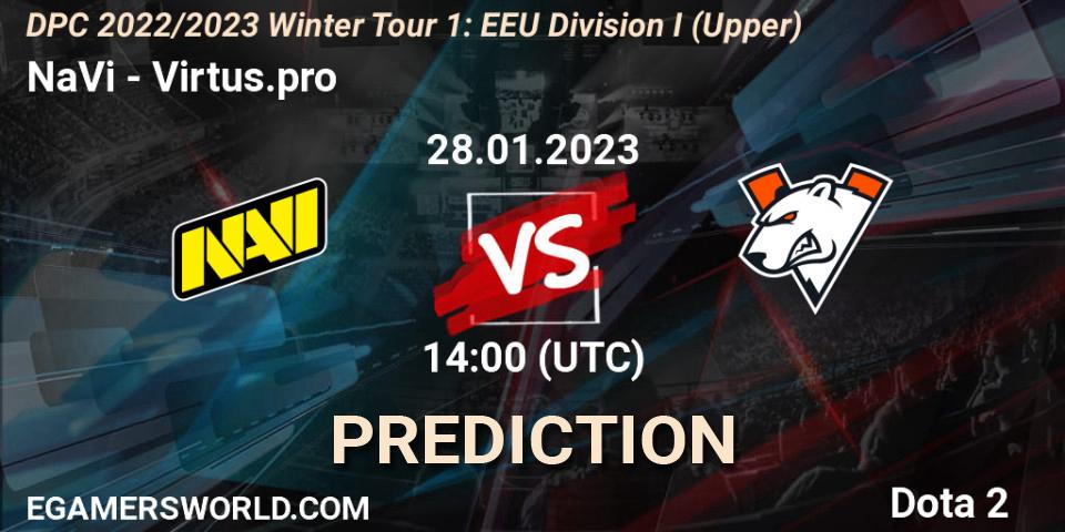 NaVi - Virtus.pro: Maç tahminleri. 28.01.23, Dota 2, DPC 2022/2023 Winter Tour 1: EEU Division I (Upper)