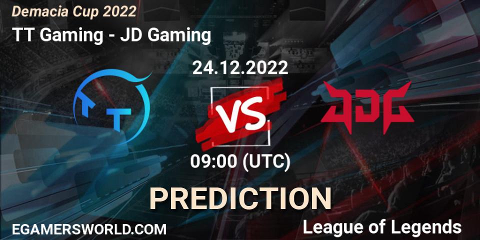 TT Gaming - JD Gaming: Maç tahminleri. 24.12.22, LoL, Demacia Cup 2022