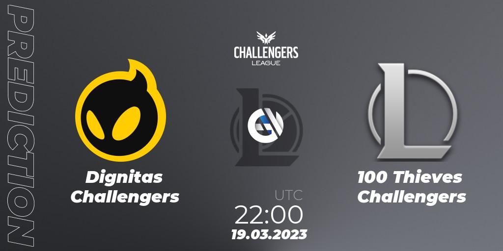 Dignitas Challengers - 100 Thieves Challengers: Maç tahminleri. 19.03.23, LoL, NACL 2023 Spring - Playoffs