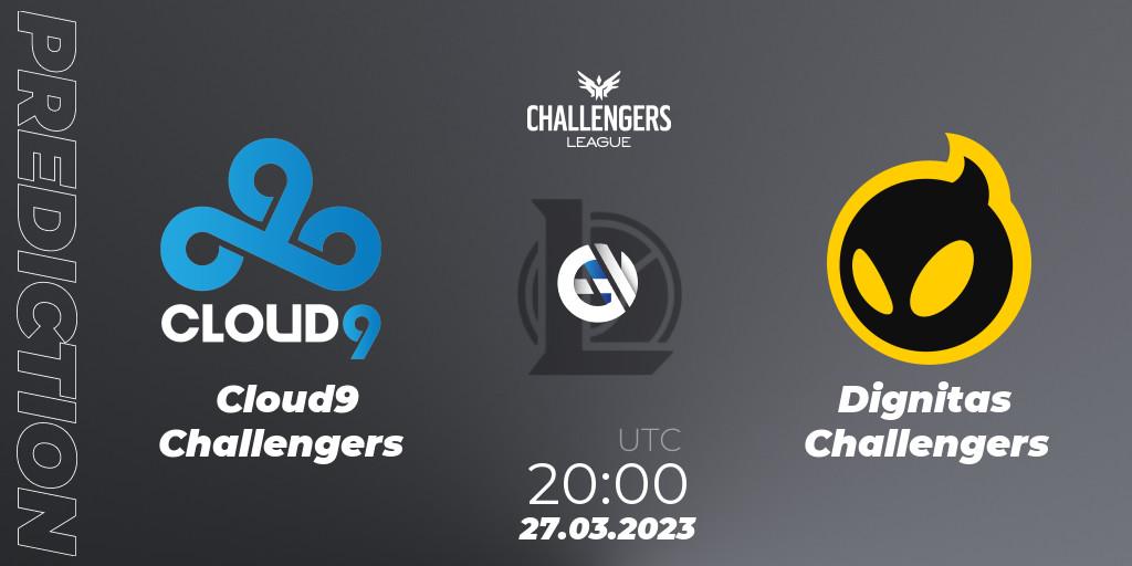 Cloud9 Challengers - Dignitas Challengers: Maç tahminleri. 27.03.23, LoL, NACL 2023 Spring - Playoffs