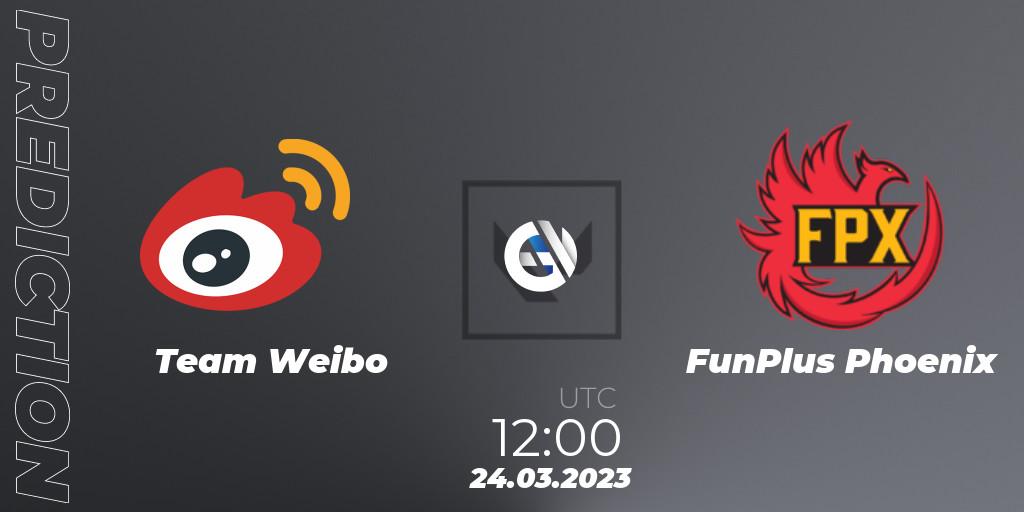 Team Weibo - FunPlus Phoenix: Maç tahminleri. 24.03.23, VALORANT, FGC Valorant Invitational 2023: Act 1
