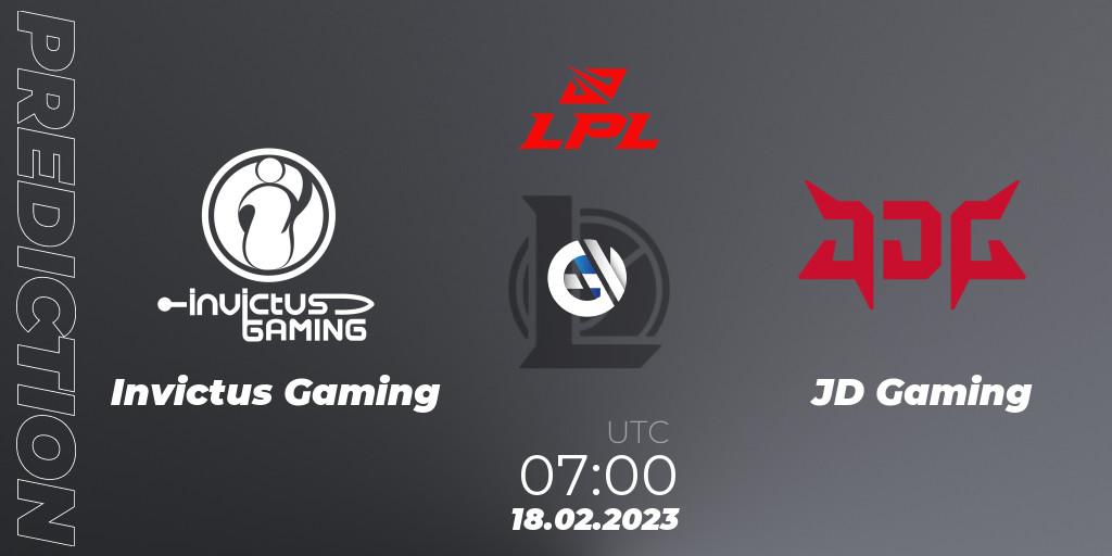 Invictus Gaming - JD Gaming: Maç tahminleri. 18.02.23, LoL, LPL Spring 2023 - Group Stage