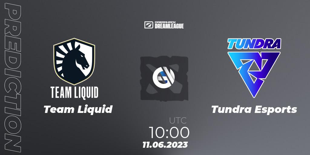 Team Liquid - Tundra Esports: Maç tahminleri. 11.06.23, Dota 2, DreamLeague Season 20 - Group Stage 1