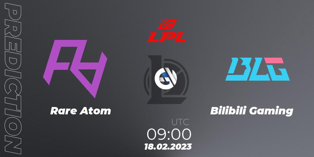 Rare Atom - Bilibili Gaming: Maç tahminleri. 18.02.23, LoL, LPL Spring 2023 - Group Stage
