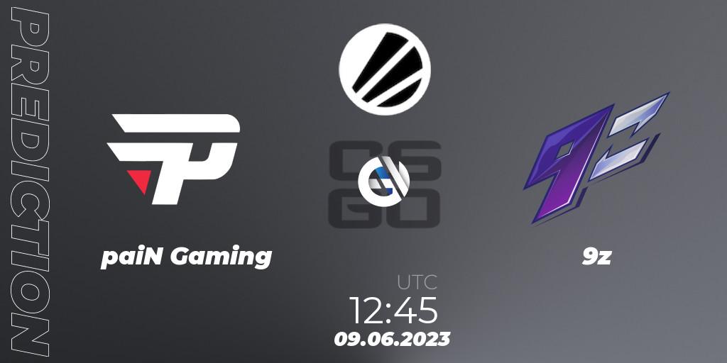 paiN Gaming - 9z: Maç tahminleri. 09.06.23, CS2 (CS:GO), ESL Challenger Katowice 2023