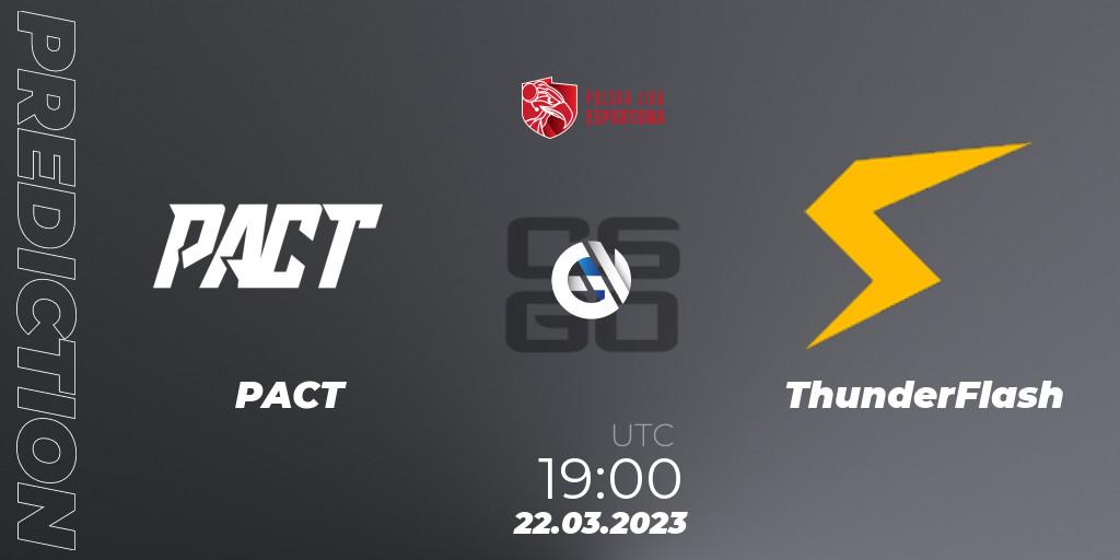 PACT - ThunderFlash: Maç tahminleri. 22.03.23, CS2 (CS:GO), Polska Liga Esportowa 2023: Split #1