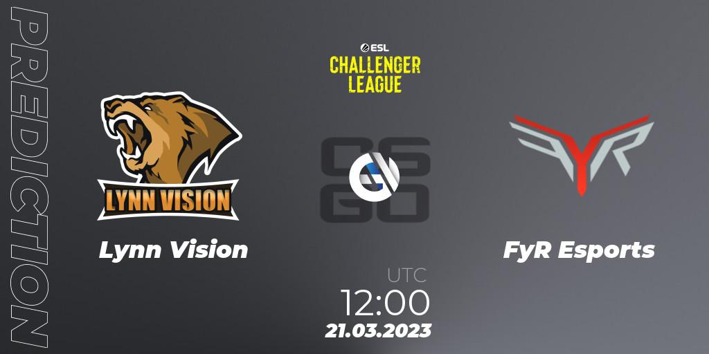 Lynn Vision - FyR Esports: Maç tahminleri. 21.03.23, CS2 (CS:GO), ESL Challenger League Season 44: Asia-Pacific