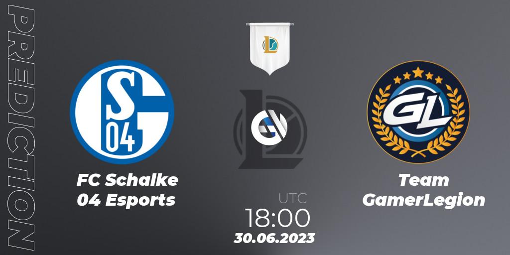 FC Schalke 04 Esports - Team GamerLegion: Maç tahminleri. 30.06.23, LoL, Prime League Summer 2023 - Group Stage