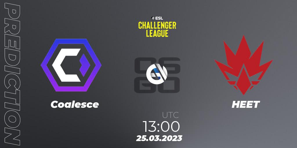Coalesce - HEET: Maç tahminleri. 25.03.23, CS2 (CS:GO), ESL Challenger League Season 44 Relegation: Europe