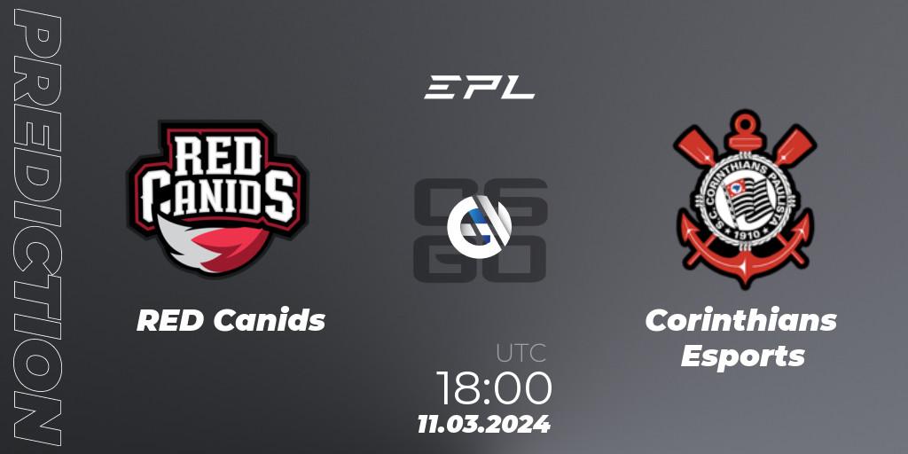 RED Canids - Corinthians Esports: Maç tahminleri. 11.03.24, CS2 (CS:GO), EPL World Series: Americas Season 7