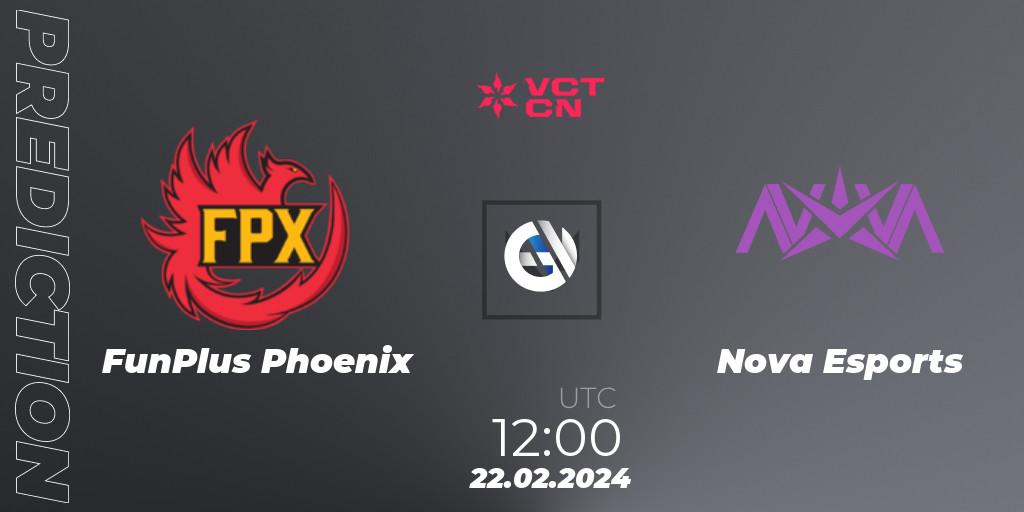 FunPlus Phoenix - Nova Esports: Maç tahminleri. 22.02.24, VALORANT, VCT 2024: China Kickoff