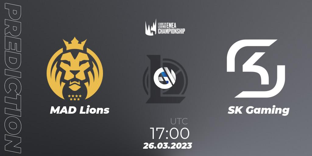 MAD Lions - SK Gaming: Maç tahminleri. 26.03.23, LoL, LEC Spring 2023 - Regular Season