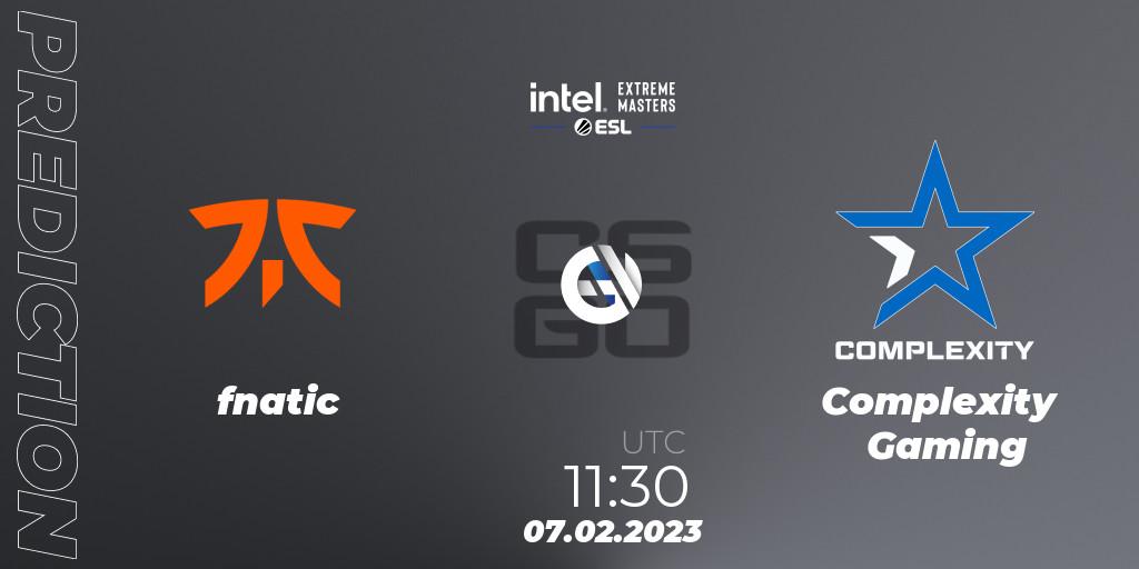 fnatic - Complexity Gaming: Maç tahminleri. 07.02.23, CS2 (CS:GO), IEM Katowice 2023