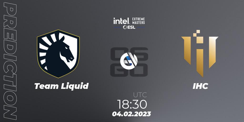 Team Liquid - IHC: Maç tahminleri. 04.02.23, CS2 (CS:GO), IEM Katowice 2023