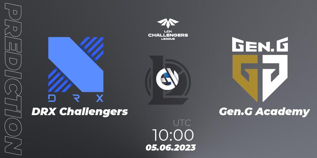 DRX Challengers - Gen.G Academy: Maç tahminleri. 05.06.23, LoL, LCK Challengers League 2023 Summer - Group Stage
