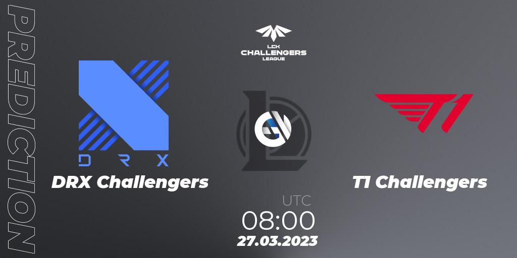 DRX Challengers - T1 Challengers: Maç tahminleri. 27.03.23, LoL, LCK Challengers League 2023 Spring