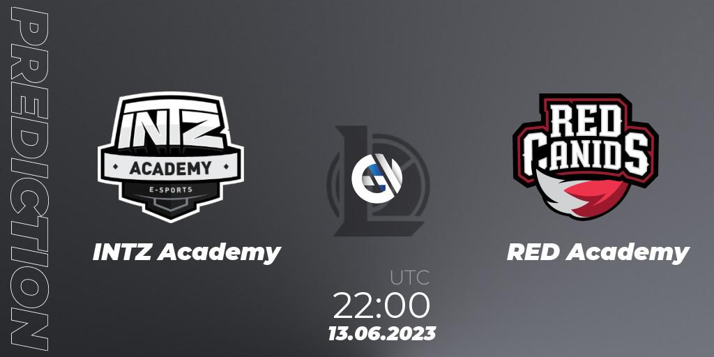 INTZ Academy - RED Academy: Maç tahminleri. 13.06.23, LoL, CBLOL Academy Split 2 2023 - Group Stage