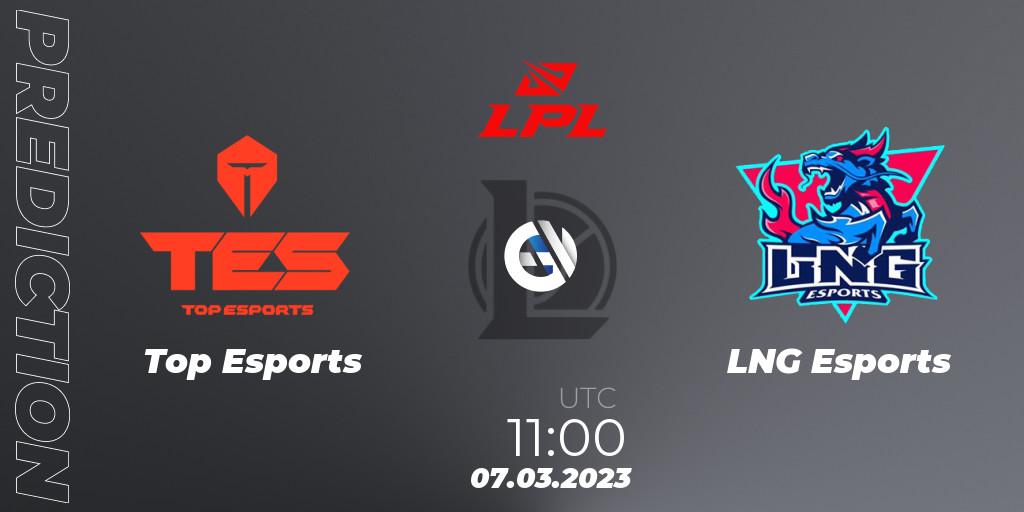 Top Esports - LNG Esports: Maç tahminleri. 07.03.23, LoL, LPL Spring 2023 - Group Stage