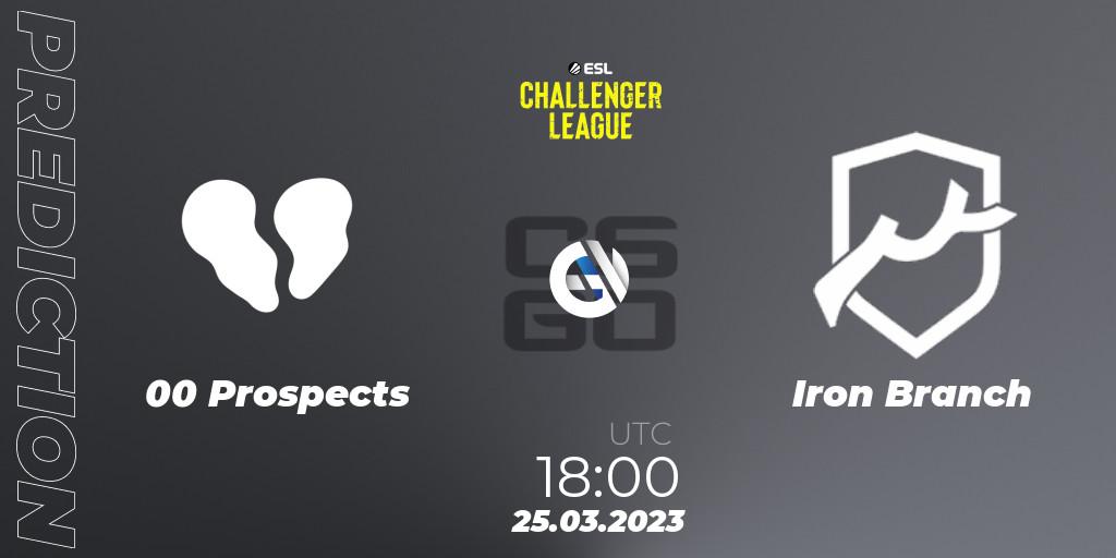 00 Prospects - Iron Branch: Maç tahminleri. 25.03.23, CS2 (CS:GO), ESL Challenger League Season 44 Relegation: Europe