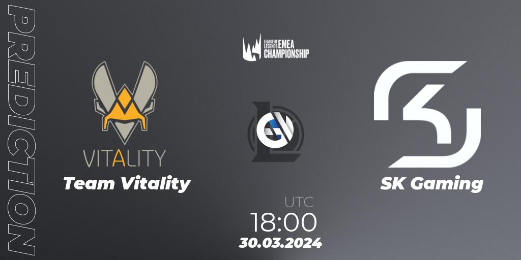Team Vitality - SK Gaming: Maç tahminleri. 30.03.24, LoL, LEC Spring 2024 - Playoffs