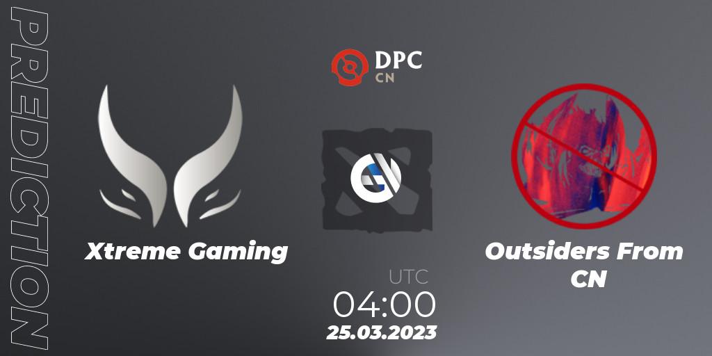 Xtreme Gaming - Outsiders From CN: Maç tahminleri. 25.03.23, Dota 2, DPC 2023 Tour 2: China Division I (Upper)