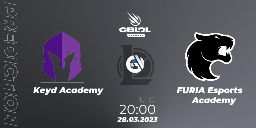 Keyd Academy - FURIA Esports Academy: Maç tahminleri. 28.03.23, LoL, CBLOL Academy Split 1 2023