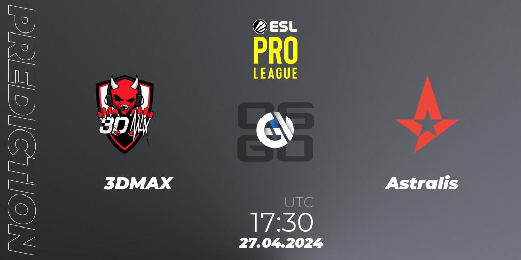 3DMAX - Astralis: Maç tahminleri. 27.04.24, CS2 (CS:GO), ESL Pro League Season 19