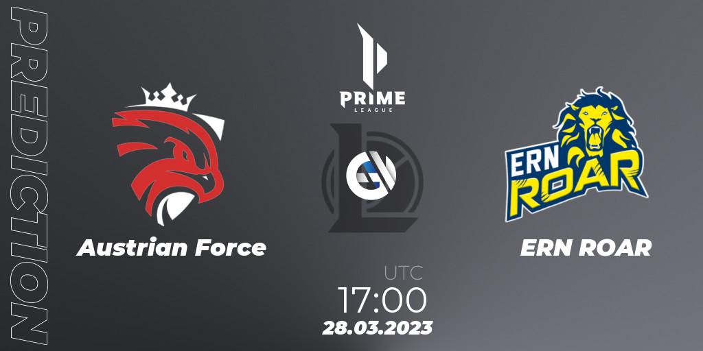 Austrian Force - ERN ROAR: Maç tahminleri. 28.03.23, LoL, Prime League 2nd Division Spring 2023 - Playoffs