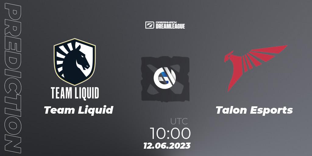 Team Liquid - Talon Esports: Maç tahminleri. 12.06.23, Dota 2, DreamLeague Season 20 - Group Stage 1